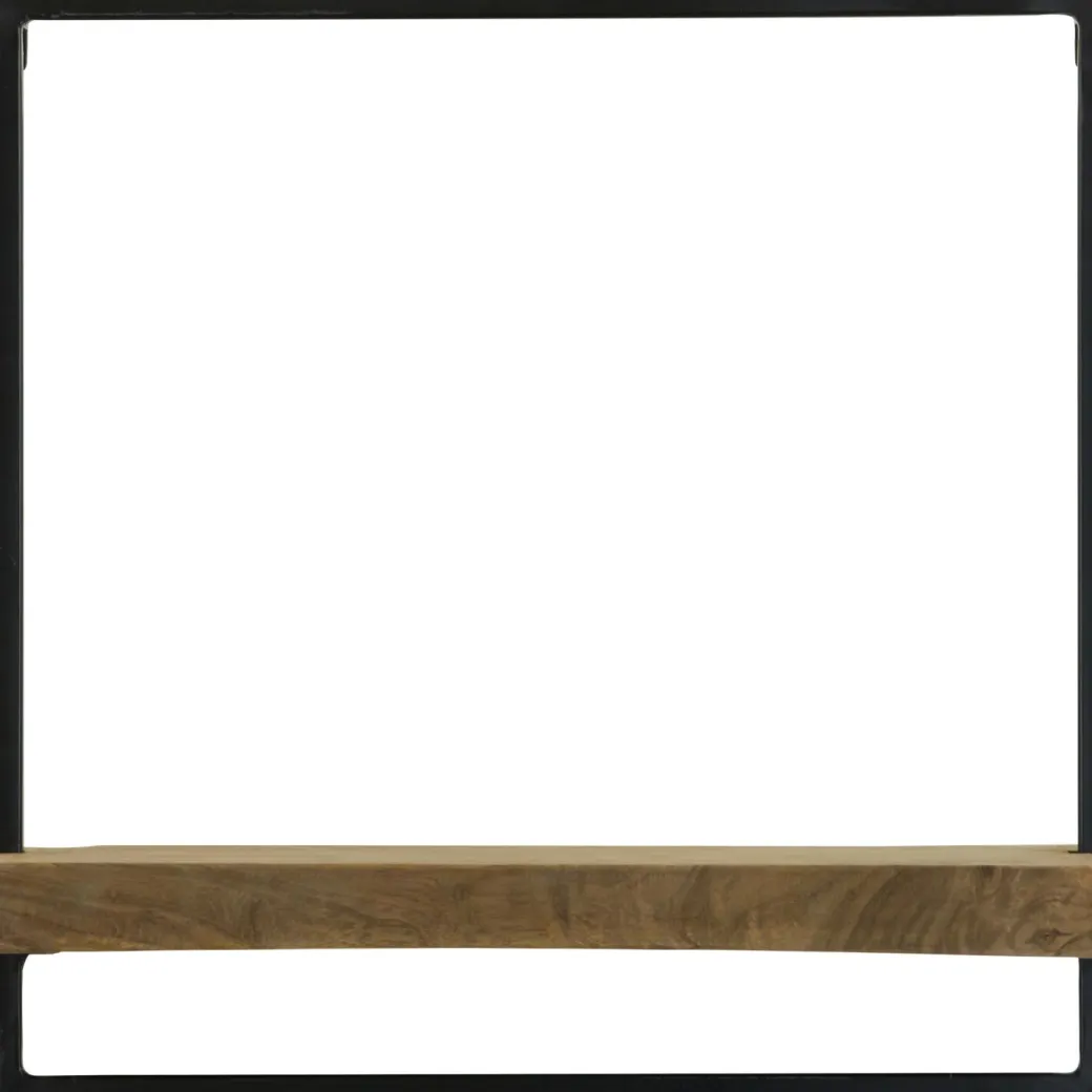 Best Pronto Wonen Wandplank Pardal hout metaal 50x50 cm bruin