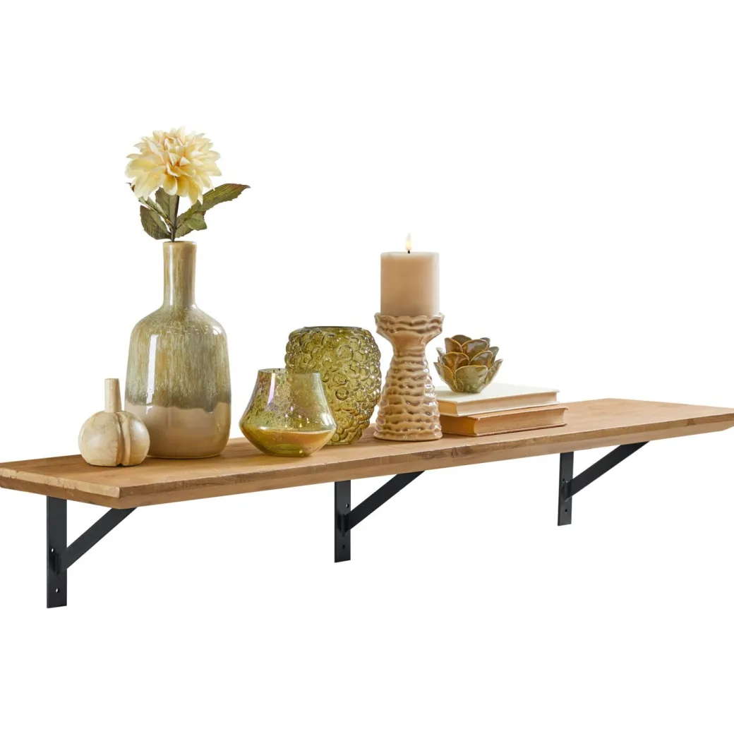 Online Pronto Wonen Wandplank Romaro 24x120 cm teak mix rough